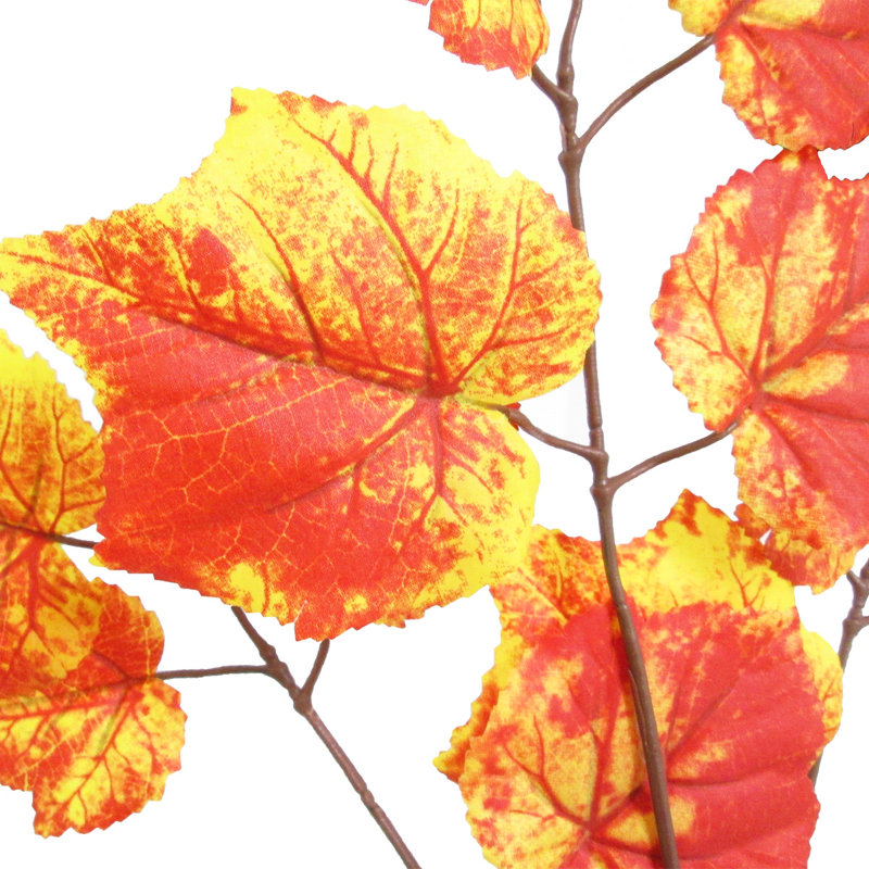Branche de verdure artificielle, Orange