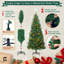 Arbre de Noël artificiel 4,5 pi avec 150 lumières DEL, 398 branches-2027148223