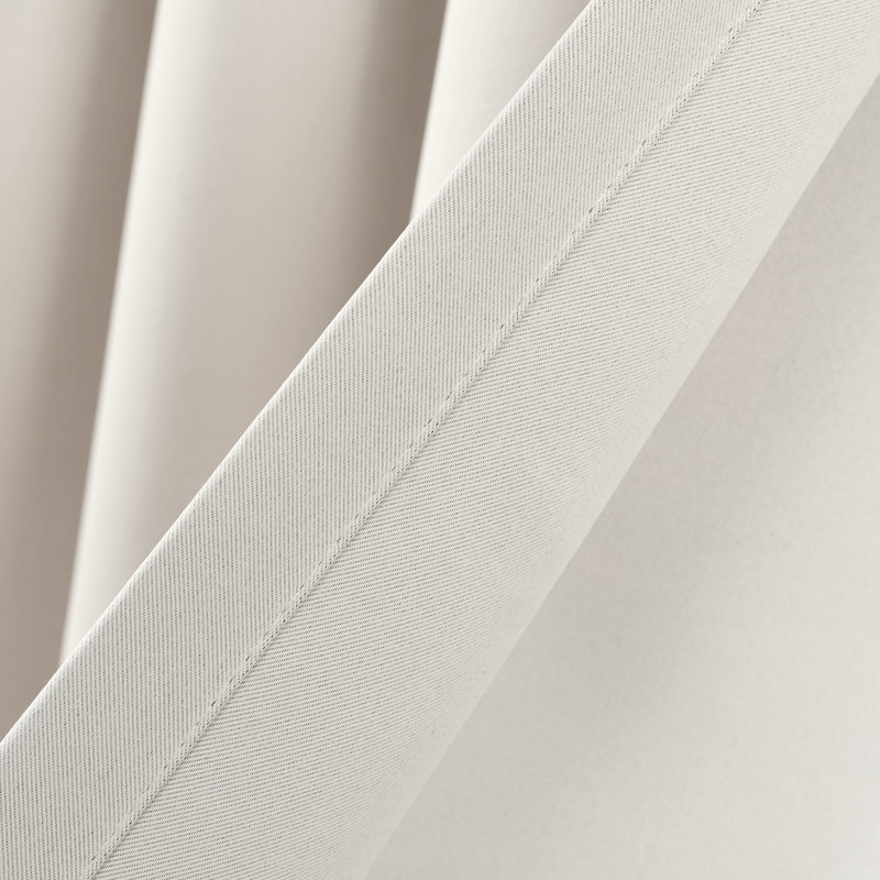 Wheat Blackout Rod Pocket Polyester Window Panels, 52"W x 84"L
