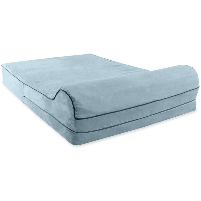 Jamari Orthopedic Cotton Pet Bed, Grey, 10cm H x 63cm W x 50cm D