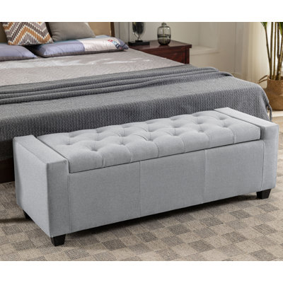 Banc de rangement avec repose-pieds Ayob