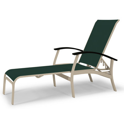 Askar Outdoor Rust-Resistant Metal Chaise Lounge