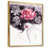 Toile avec cadre flottant or