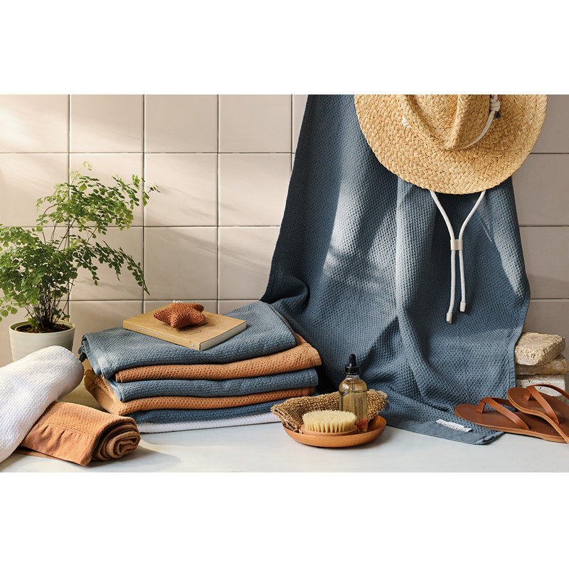 Adriatic Organic Hand Towel, River