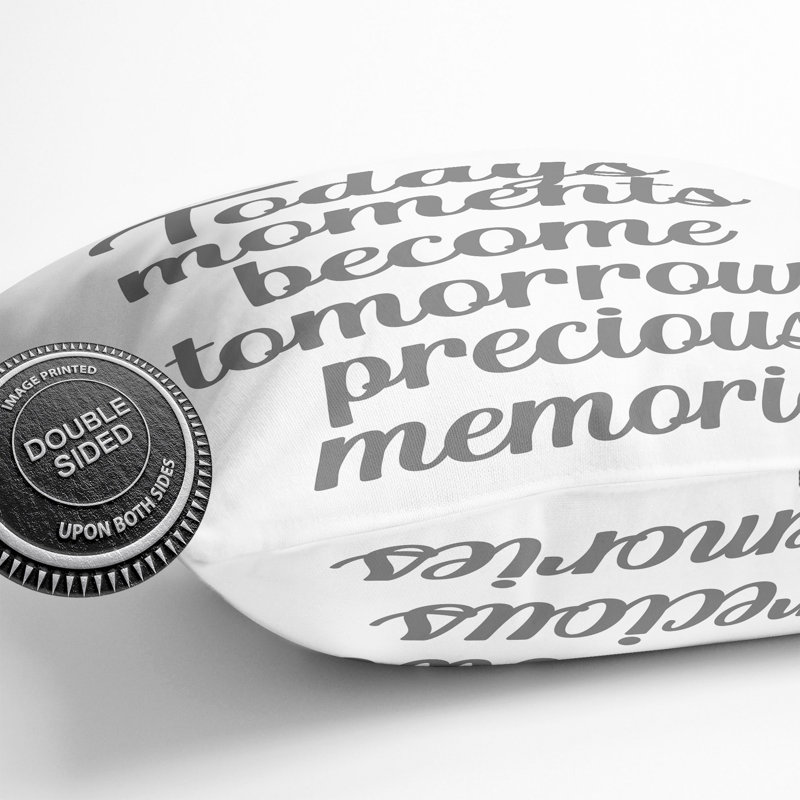 Precious Memories Typography Scatter Cushion, 40cm H x 40cm W x 15cm D