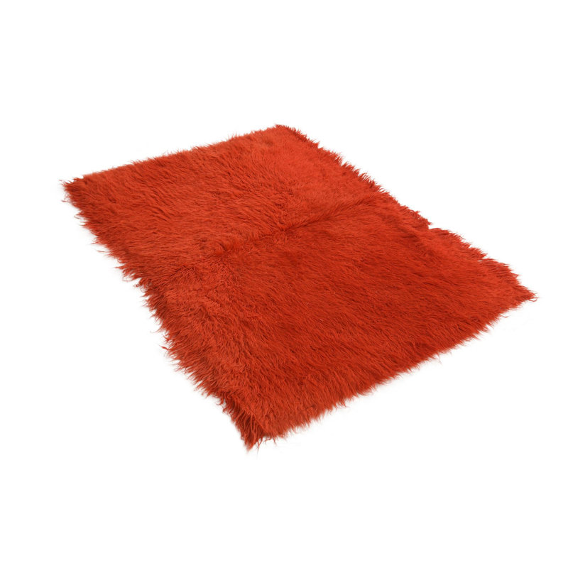 Tapis orange 4 x 6 Pinson