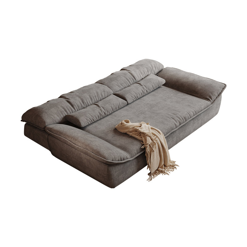 Canapé-lit de 86,6 po avec dossier réglable, coussin haute densité et housse amovible, parfait pour les appartements et les invités qui passent la nuit