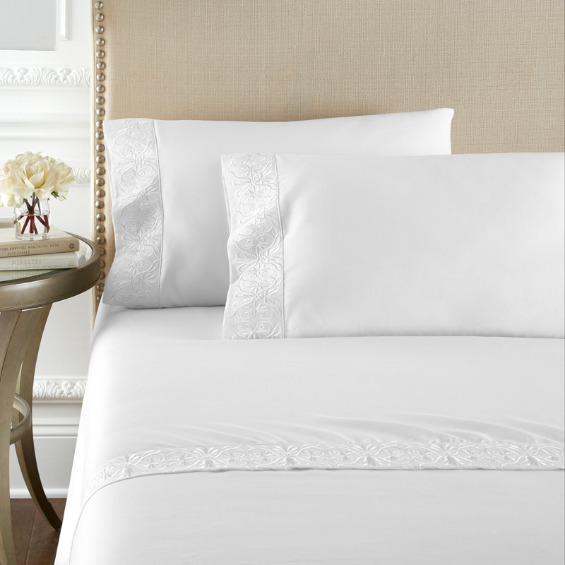  Ariane™ Sheet Set, Queen, White