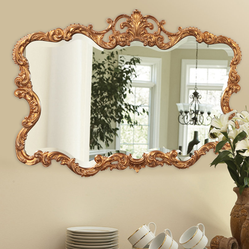 Miroir mural Daniely, Doré