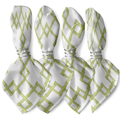 Kywan Polyester Geometric Square Napkin