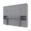 Lit escamotable mural avec placard, tiroirs et tablettes Murphy-114792203