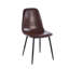 Chaise de salle à manger rembourrée et imperméable en similicuir moderne (ensemble de 4)