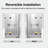 UKH10 58-1/2 in. to 59-3/8 in. W X 80 in. H Frameless BI-Fold Shower Door with U-Chanel and 3/8 in. (10mm) Clear Glass in Matte Black-121620550-121620542