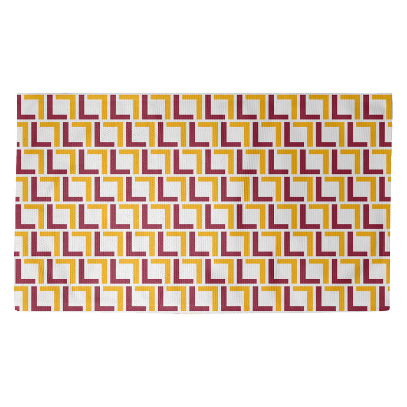 Geometric Indoor Rug, Rectangle 2' x 3'