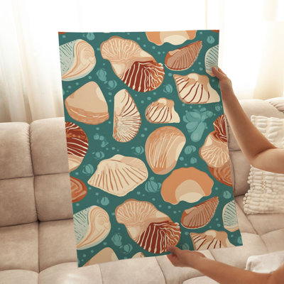 Beach and Coastal Seashells III Nautical Unframed Art Print