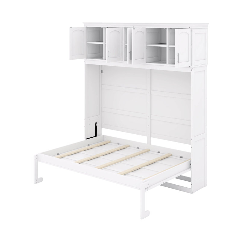 Lit escamotable Rela, Blanc, Full