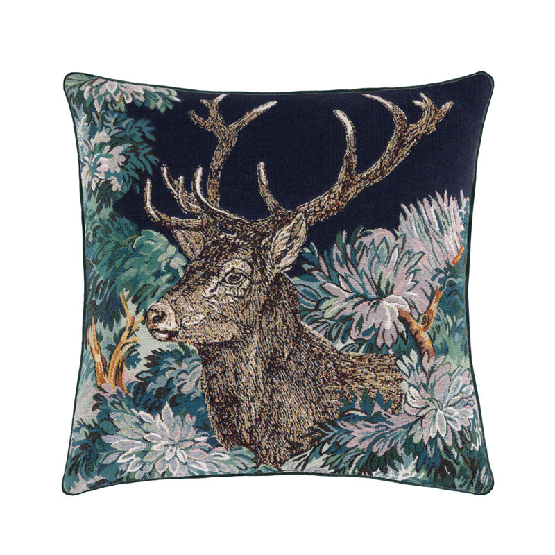 Romuald Decorative Pillow, Blue/White/Black
