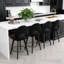 Tabouret de bar et de comptoir pivotant 26 po avec structure en bois massif-1423725299