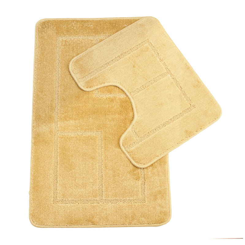 Abibatu Non-Slip Bath Rug, Beige