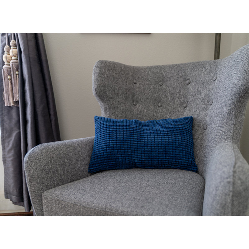 Ensemble de 2 housses de coussin décoratif seulement - coussin décoratif lombaire 12 po x 20 po Choisir, Marine