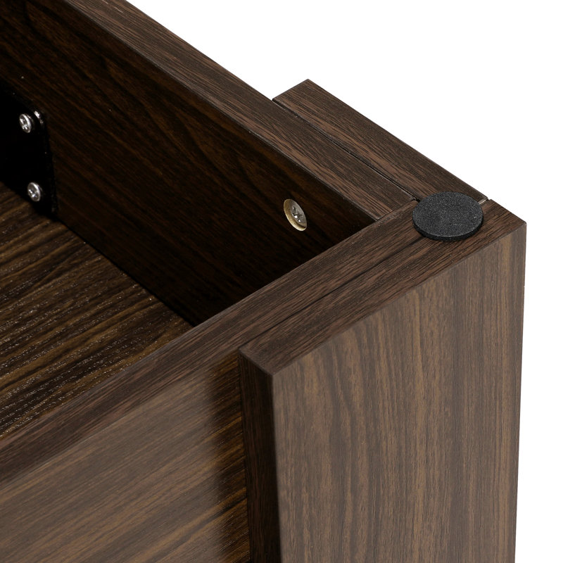 Table basse Ajeem, Espresso, H 16,5 po x L 39 po x l 20 po