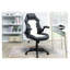Araceli Black And White Office Chair, Adjustable Height , Seat Back For A Stylish Workspace Decoration