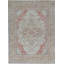 Hand-Knotted High-Quality Ivory and Rust Area Rug