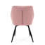 Beallsville 49cm H Tufted Velvet Upholstered Upholstered Back Side Chair in Pink