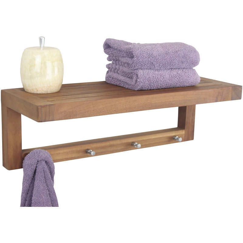 Spa Teak 24" W Wall Shelf