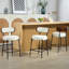 Hauteur du comptoir Ferrer, 24 po Ferrer, tabourets de comptoir avec dossier Boucle Ferrer, îlot de cuisine, salle à manger (ensemble de 2)-839783352