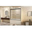 Double porte de douche coulissante
