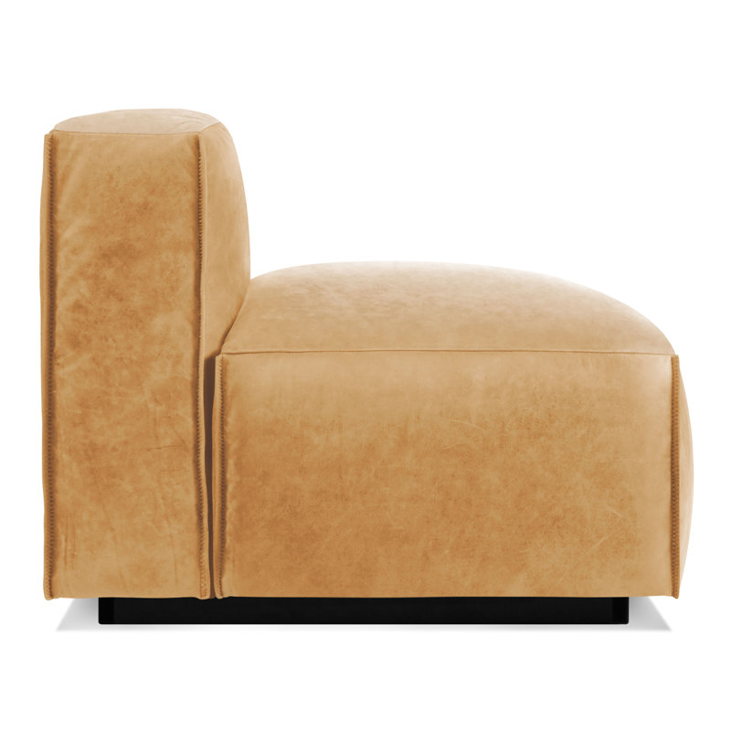 Cleon Loveseat, Camel Genuine Leather
