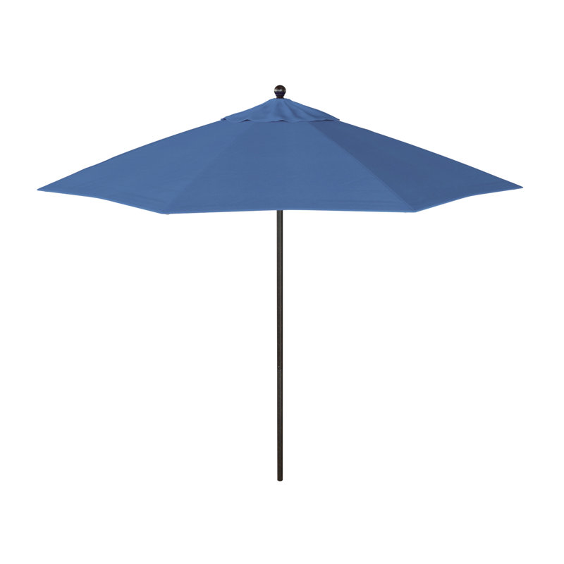 Parasol de marché 9 pi x 9 pi Hiott, Performance bleu givré