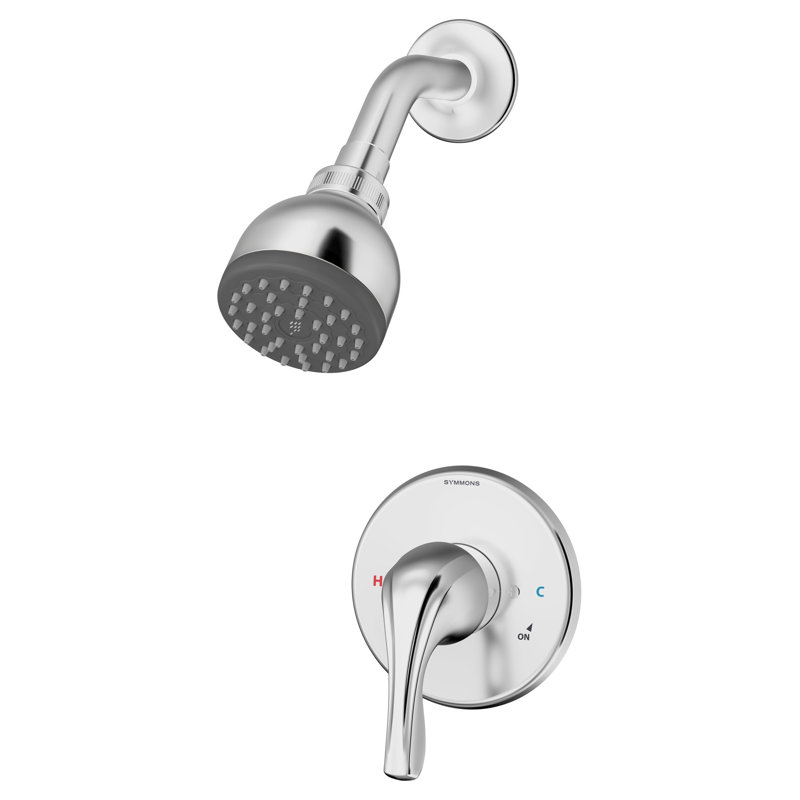 Garniture de robinet de douche à poignée à pression équilibrée Origins Temptrol, Chrome