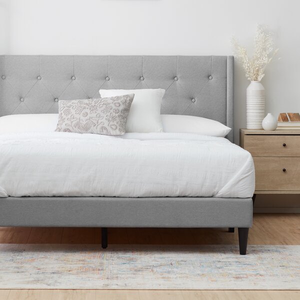 Andover Mills™ Petersen Upholstered Bed & Reviews | Wayfair