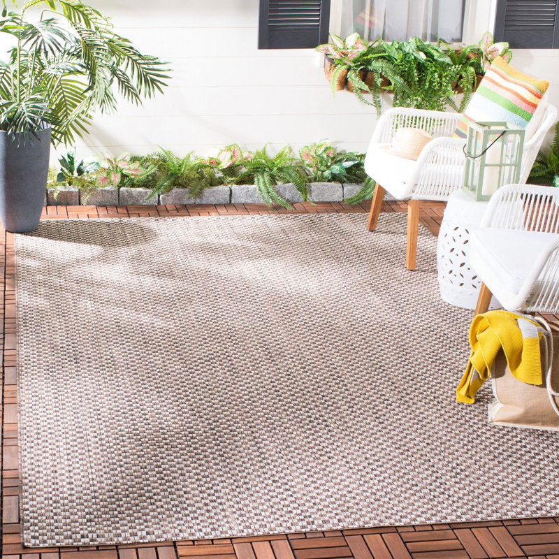 Tapis d'intérieur / extérieur à carreaux Dirks Performance, Rectangle 4 pi x 5 pi 7 po