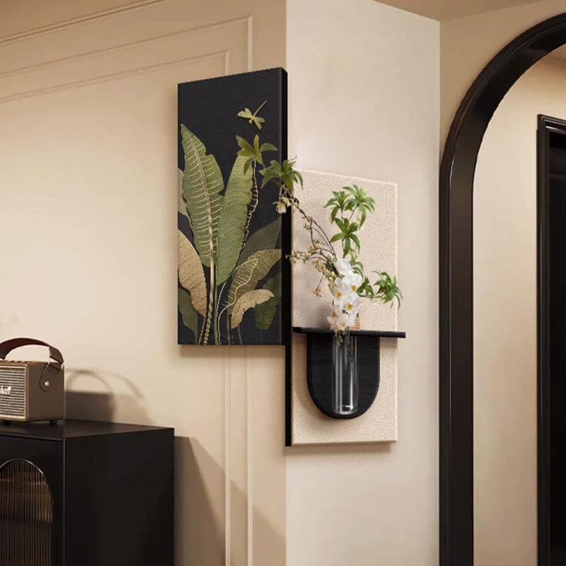 Black + White Rectangle Sandstone Wall art