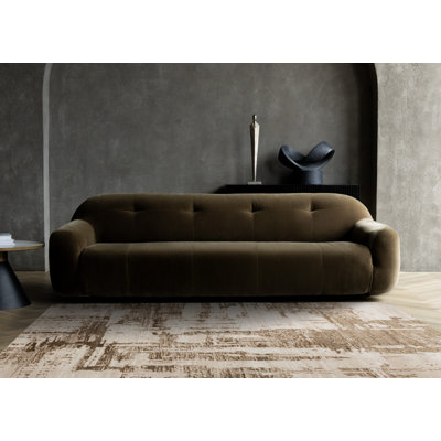 Tapis brun crème Zola