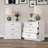 3-Drawer Nightstand With Wood Grain Finish-980199493
