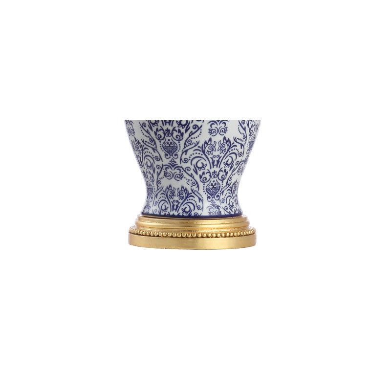 Ensemble de lampe de table bleue/blanche Cirebon