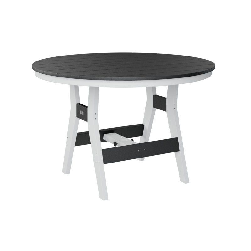 Table de salle à manger berlinoise Berlin, Noir, H 30,37 po x l 48 po x P 48 po