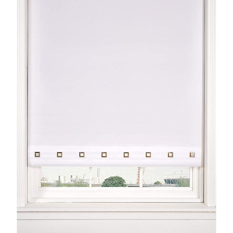 Blackout Roller Shade, White, 165 cm L x 60 cm W
