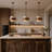 Modern Natural Stone And Wood Pendant Light