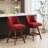 Rolland Counter Height Swivel Barstools, 26'' H Seat Height Upholstered Bar Stools Set of 2-1231659715