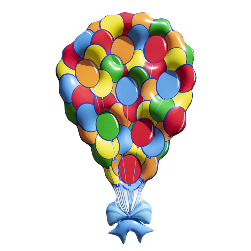 Inflatable Balloon Party Island Swimming Pool Lounge Float - 80"