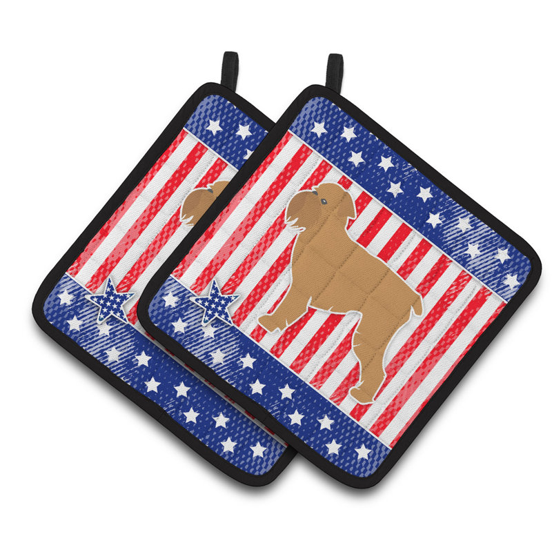 Maneur de Griffon bruxellois patriotique USA