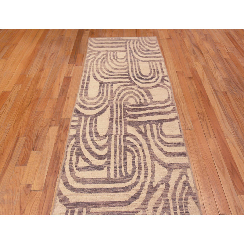 Nazmiyal Collection Modern Art Deco Hallway Runner Rug