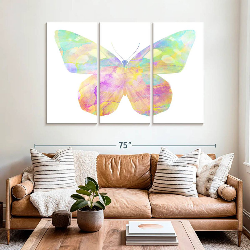Brampt Rainbow Butterfly, 42" H x 65" W