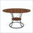43" Extendable Round Dining Table with Storage Shelf