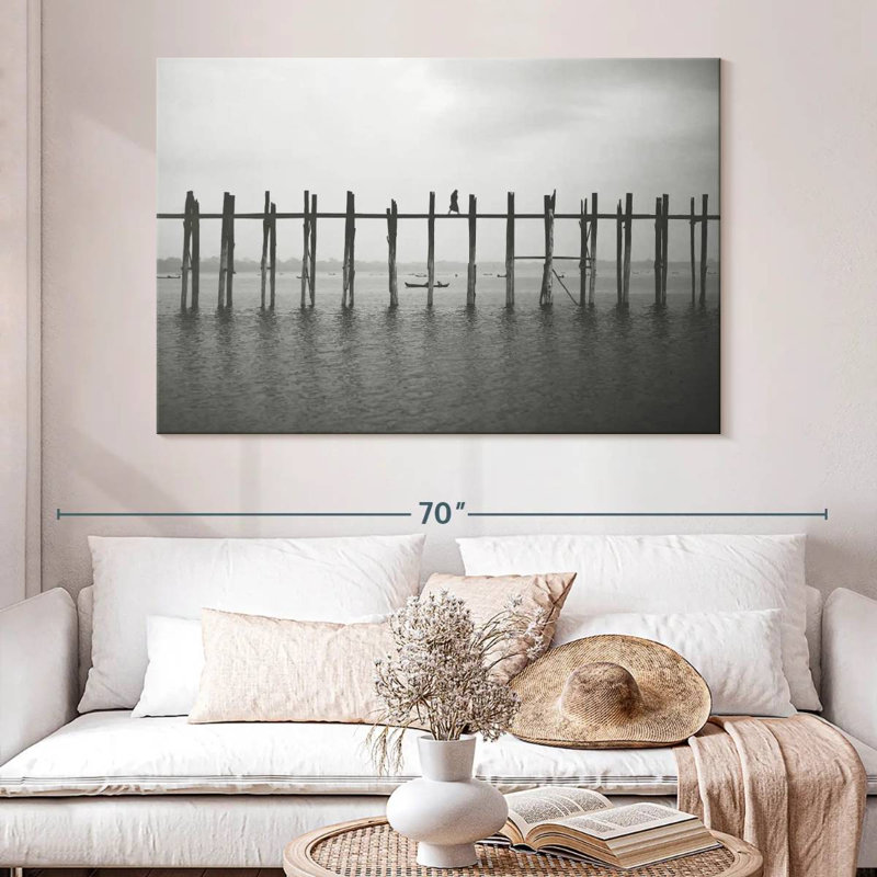 Lilie Crossing U Bein Bridge, H 34 po x l 51 po